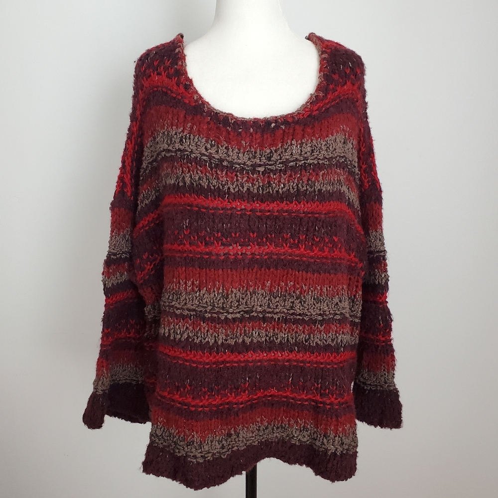 Free People Chunky Wool Blend Sweater Size M